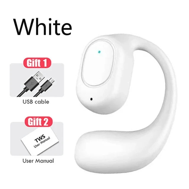 Wireless Bone Conduction Headphones – Bluetooth, Mic, Noise Cancelling