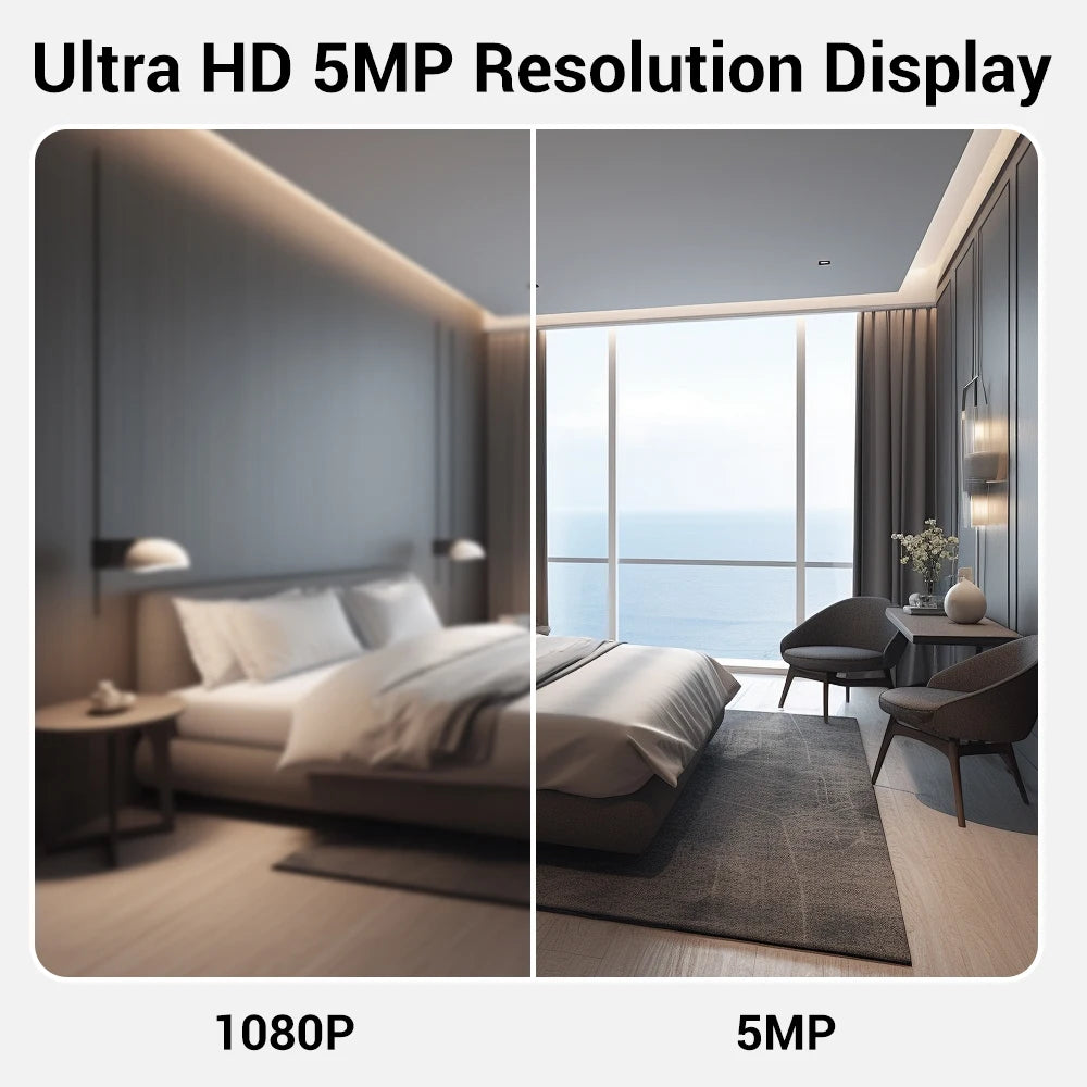 Tuya 5MP WiFi Camera – HD Night Vision, Auto Tracking & 2-Way Audio