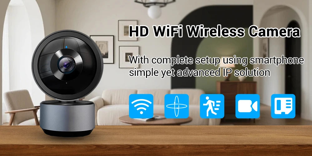 Tuya 5MP WiFi Camera – HD Night Vision, Auto Tracking & 2-Way Audio