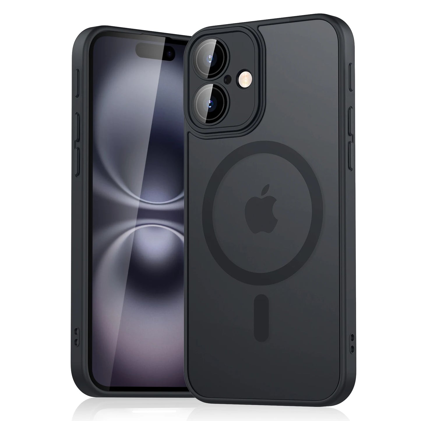 Luxury Magnetic Matte Armor Case – Shockproof, Magsafe iPhone 11–16