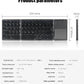 Folding Bluetooth Keyboard with Touchpad – Mini Wireless, Universal 3-System