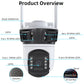6K HD PTZ Outdoor WiFi Camera – 3 Lens, Auto Tracking Security