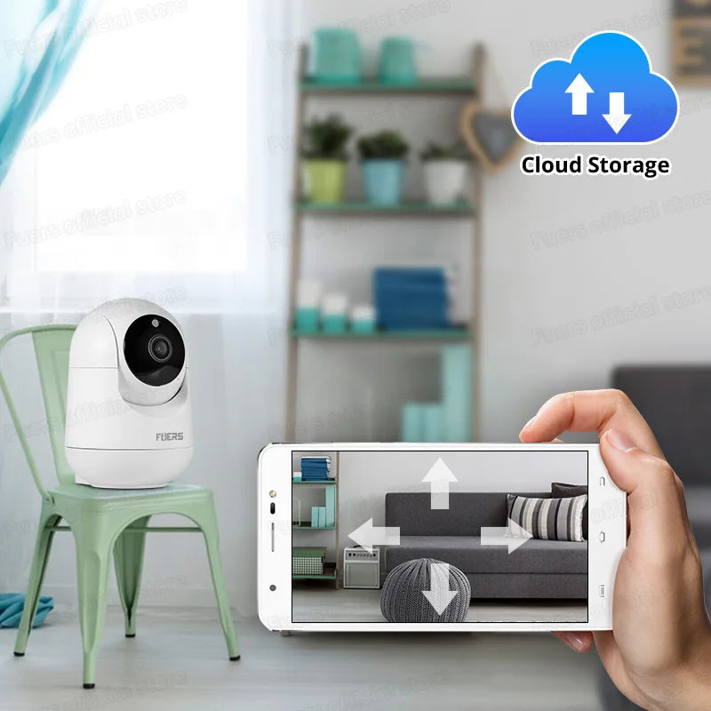 FUERS 4K 8MP WiFi Camera – Tuya Smart Home Security & Baby Monitor