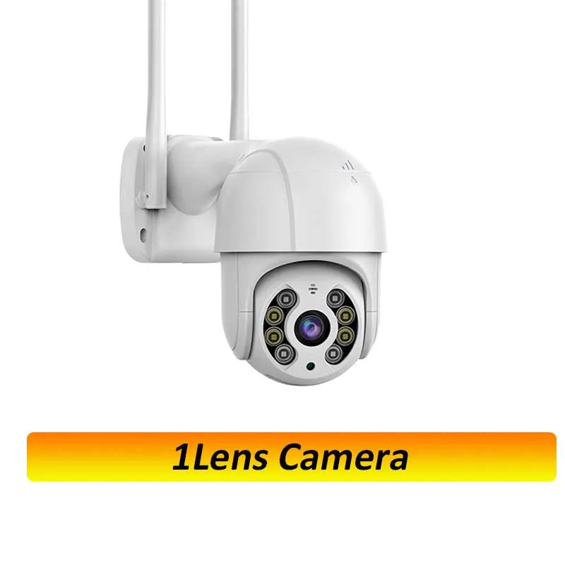 6K HD PTZ Outdoor WiFi Camera – 3 Lens, Auto Tracking Security