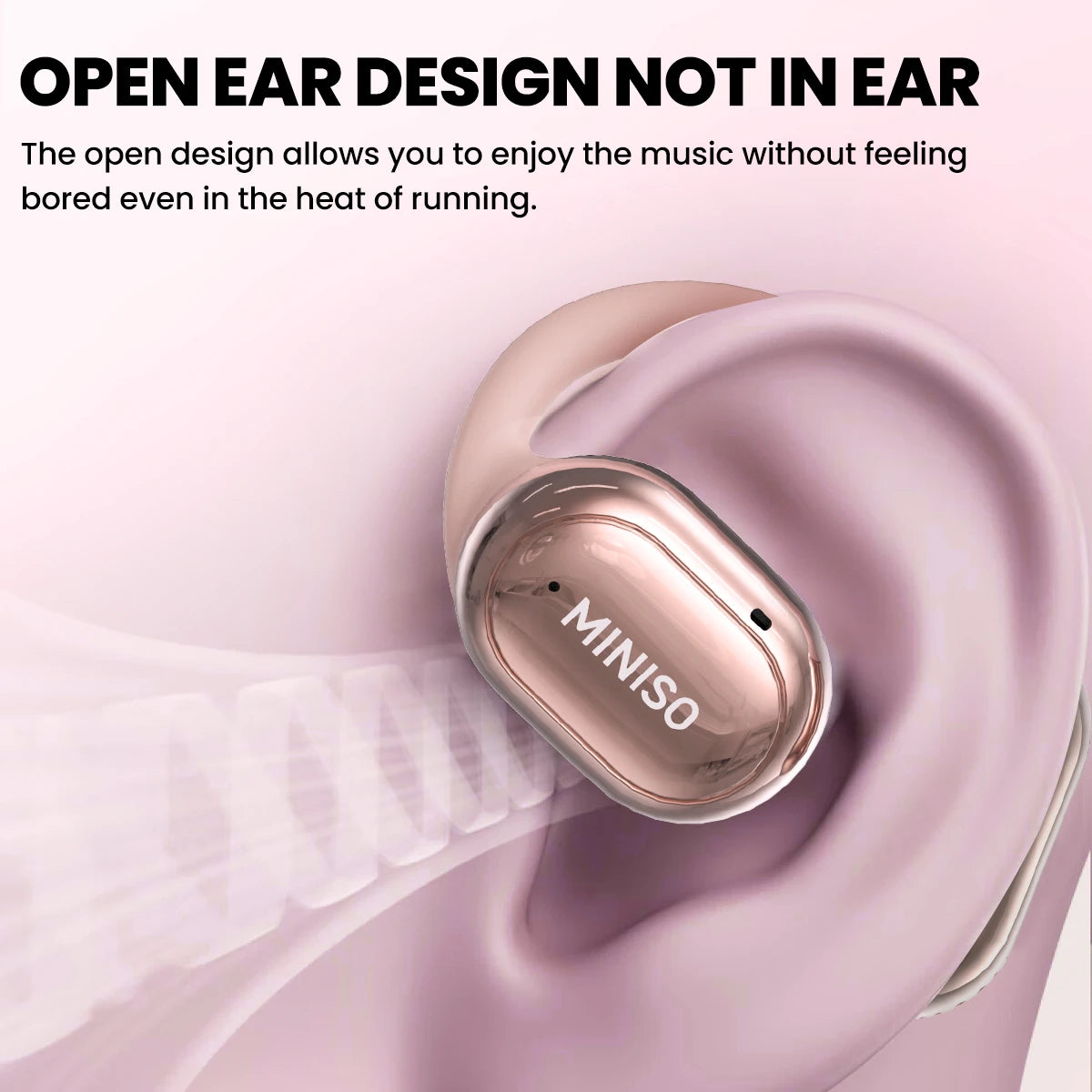 MINISO X39 Wireless Open-Ear Earbuds – Bluetooth 5.4, HiFi Sound, IPX5