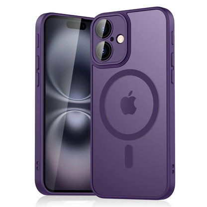 Luxury Magnetic Matte Armor Case – Shockproof, Magsafe iPhone 11–16
