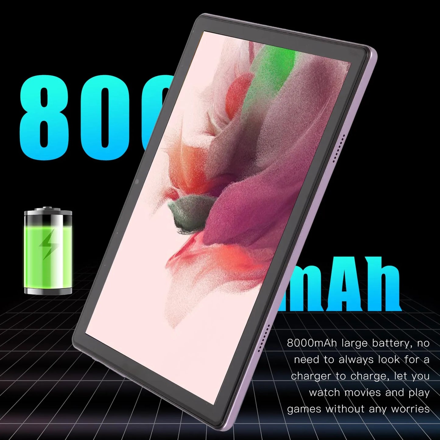 10.1'' Family Gaming Tablet – 12GB+256GB, 5G WiFi, 8800mAh, 8MP+20MP Cameras