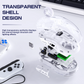 FreeWolf A2 Transparent RGB Gaming Mouse – Wireless, Battery Display, Dual Mode