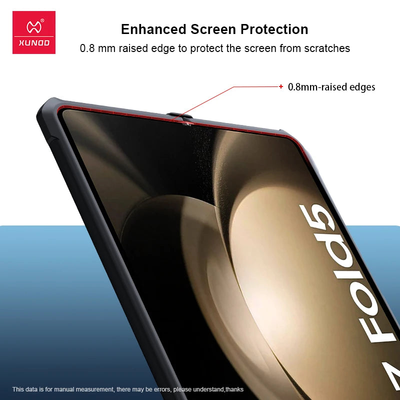 Xundd Foldable Shockproof Case – Samsung Galaxy Z Fold 3–7 (Glass+PC+TPU)
