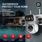 10K 20MP WiFi Security Camera – 4 Lens, 360° PTZ, 16X Zoom