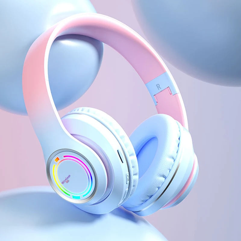 Wireless Bluetooth Kids Headphones – Multi-Color, SD Card, HiFi Stereo