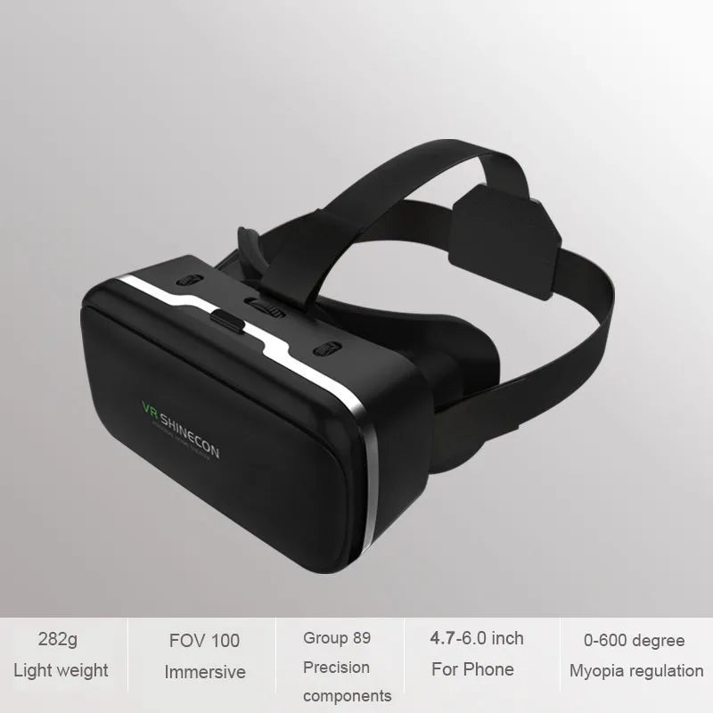 VR Shinecon 10.0 3D VR Helmet – Smartphone Virtual Reality Headset