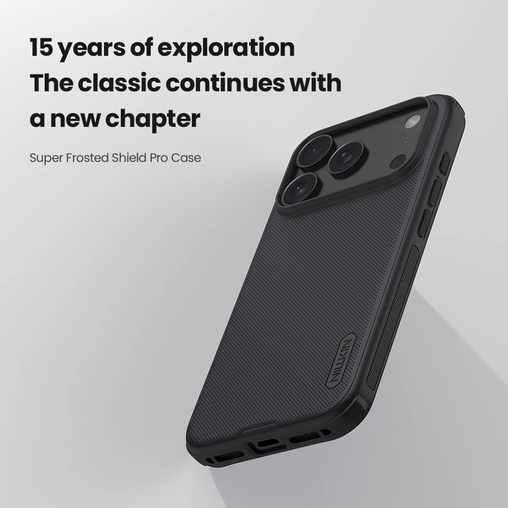 Nillkin Super Frosted Shield Pro – Hard PC iPhone 17/17 Pro Max & Air Case