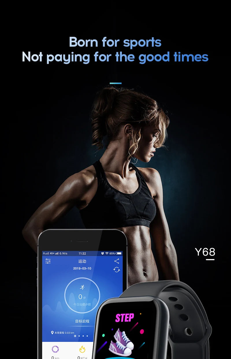 Smart Watch for Men & Women – Bluetooth, Music, Fitness & Sleep Monitor