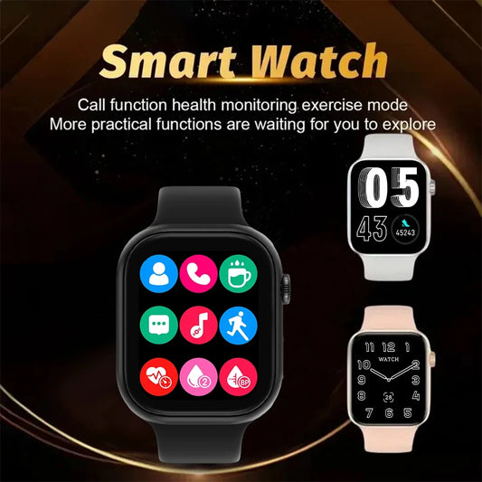 2025 Smartwatch – 1.73'' Screen, Bluetooth Call, Blood Oxygen & Pressure Monitor