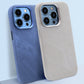 Full-Wrap Magnetic Alcantara Case – Luxury Suede Leather for iPhone 16 Pro/Max