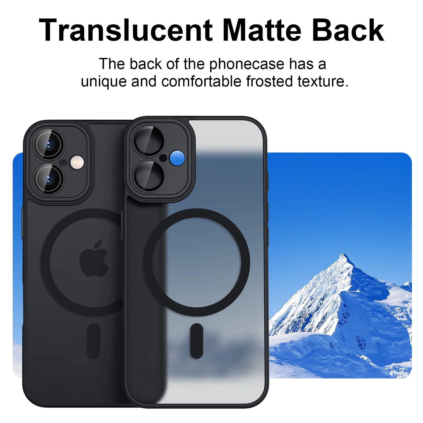 Luxury Magnetic Matte Armor Case – Shockproof, Magsafe iPhone 11–16