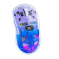 FreeWolf A2 Transparent RGB Gaming Mouse – Wireless, Battery Display, Dual Mode