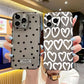 Cute Cartoon Heart Phone Case – Transparent Soft Cover for iPhone 7–17