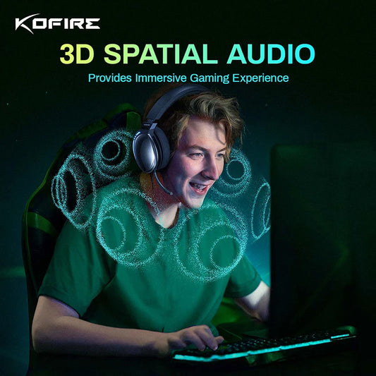 Kofire UG-06 Gaming Headset – Wireless 2.4G/Bluetooth, RGB, Low Latency