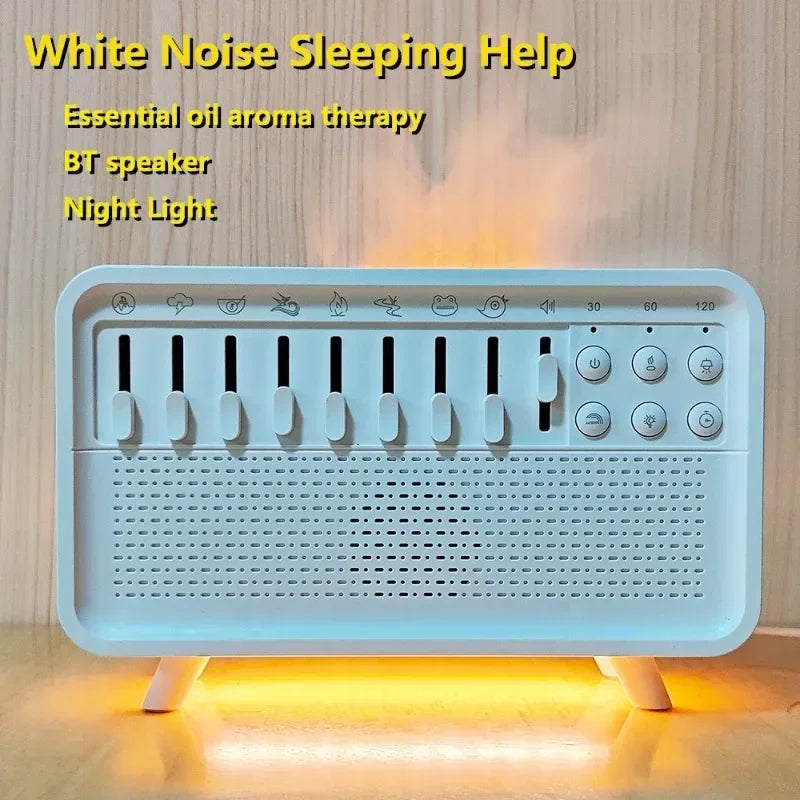 4-in-1 HIFI Bluetooth Speaker – White Noise, Night Light, Humidifier & Sleep Aid