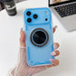 Strong Magnetic 360° Stand iPhone Case – Clear Shockproof Armor (11–17)