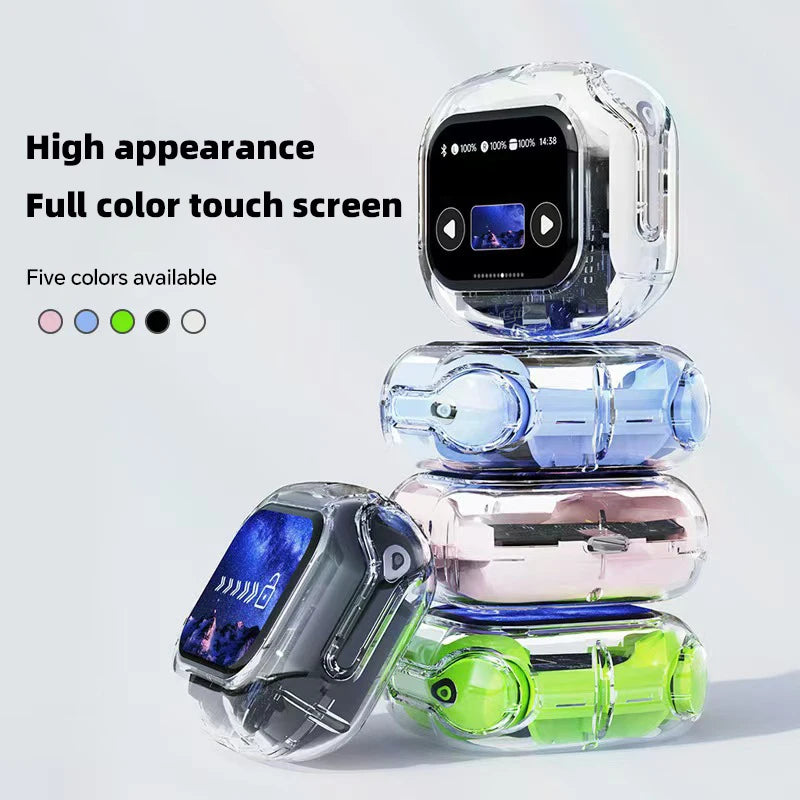 Smart Translation Headphones – Wireless Bluetooth Earbuds with Touch Screen & HiFi Audio