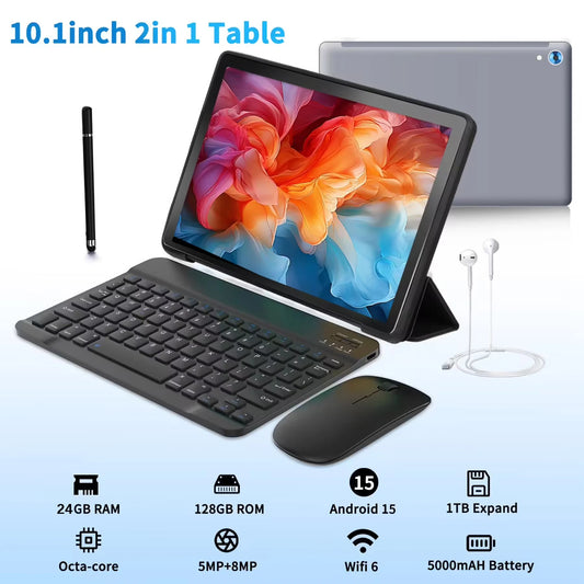 URAO C109L 10'' Android 15 Tablet – Octa Core, 24GB+128GB, 1TB Expandable