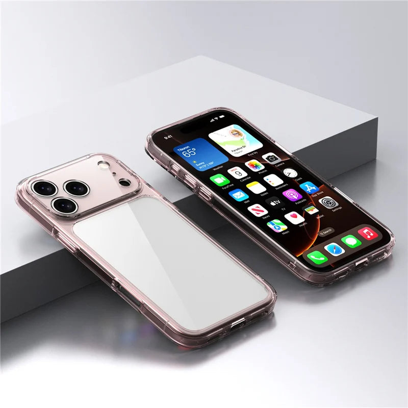 Clear Shockproof iPhone Case – Luxury Hybrid (iPhone 17/17 Pro/Pro Max/Air)