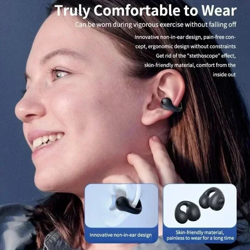 T75 Bone Conduction Bluetooth 5.3 Headphones – Sports, HiFi, Waterproof
