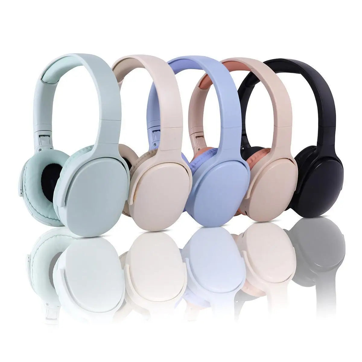 Fashion Bluetooth Over-Ear Headphones – Deep Bass, Sports Stereo, Long Battery