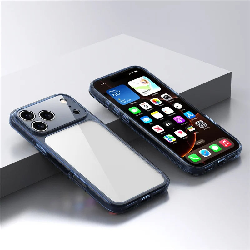 Clear Shockproof iPhone Case – Luxury Hybrid (iPhone 17/17 Pro/Pro Max/Air)