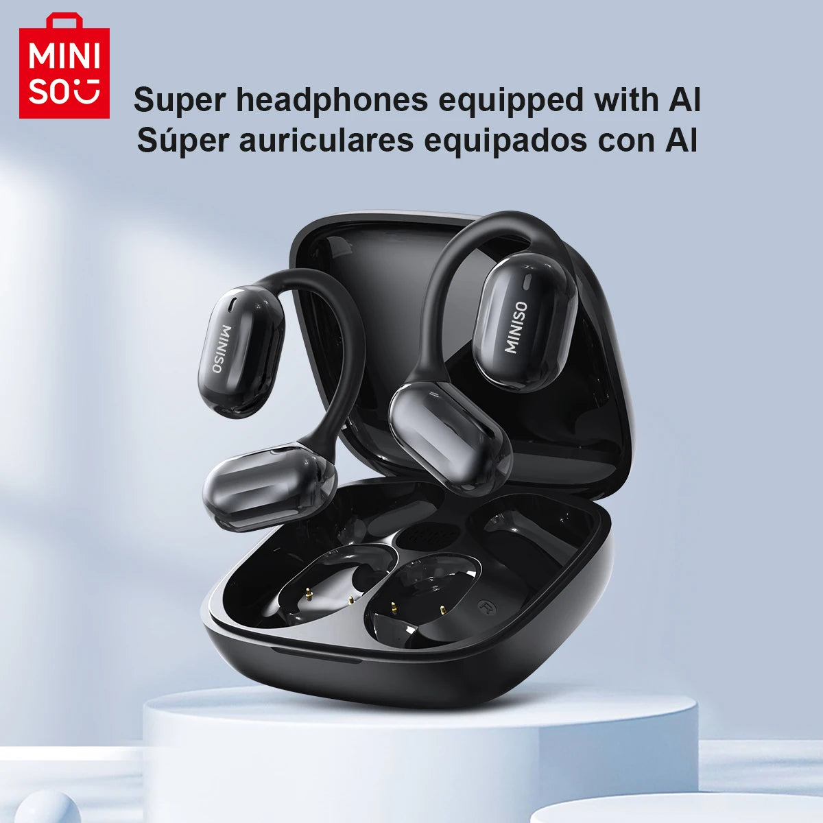 MINISO MS162 Translator Earphones – Face-to-Face Bluetooth Wireless Headset