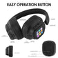 Siindoo JH-ANC930Plus Wireless Headphones – Hybrid ANC, Touch Control, LED Screen