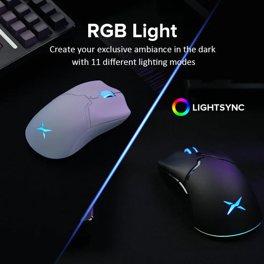 Delux M800PRO Wireless Gaming Mouse – RGB, 26000 DPI, Programmable