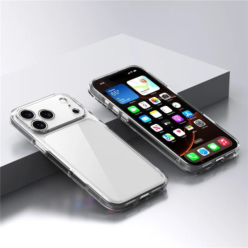 Clear Shockproof iPhone Case – Luxury Hybrid (iPhone 17/17 Pro/Pro Max/Air)
