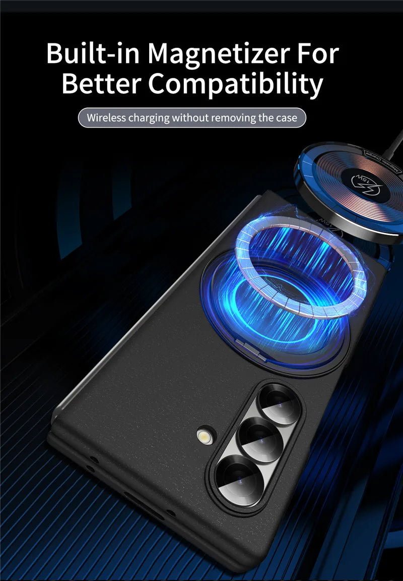 Magnetic Ring Case – Samsung Galaxy Z Fold 7, MagSafe & Wireless Charging