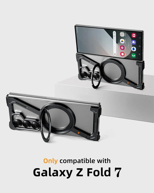 Samsung Z Fold 7 Case – Frameless, Magnetic Stand & Shockproof