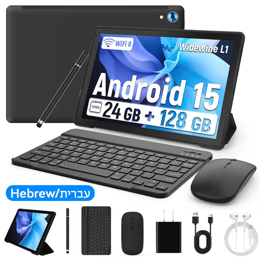 URAO C109L 10'' Android 15 Tablet – Octa Core, 24GB+128GB, 1TB Expandable