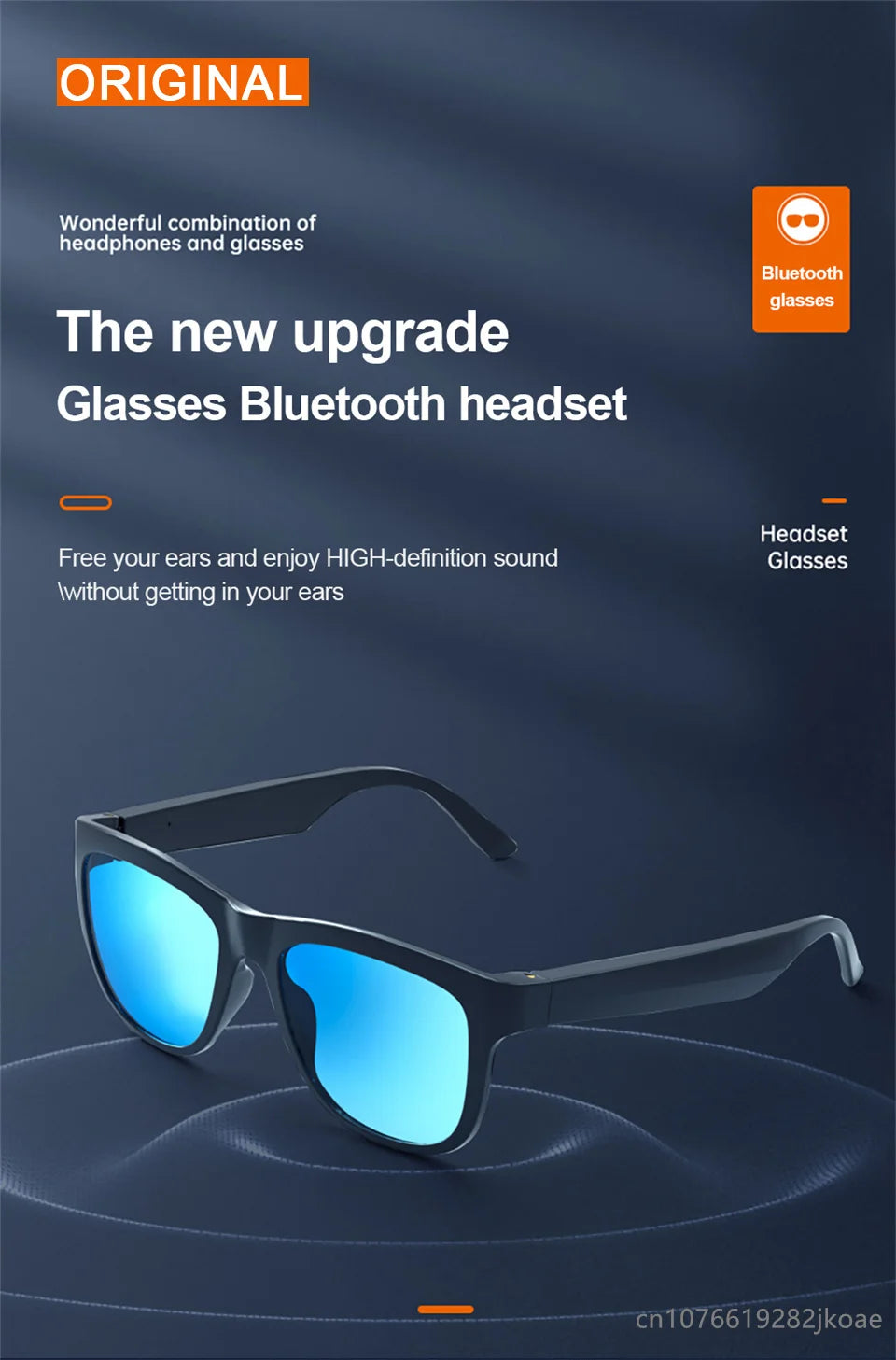 Lecoo C8 Smart Glasses – Wireless Bluetooth 5.0 Headset with HD Mic