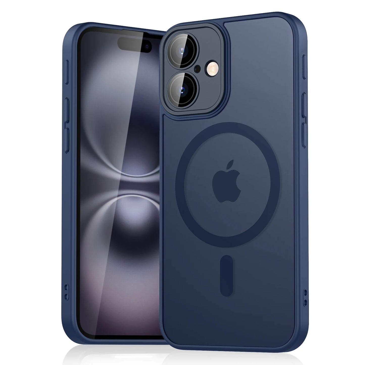 Luxury Magnetic Matte Armor Case – Shockproof, Magsafe iPhone 11–16