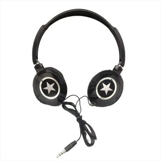 Wired Over-Ear Headphones – HiFi Bass, Stereo Music, Adjustable for PC & Mobile