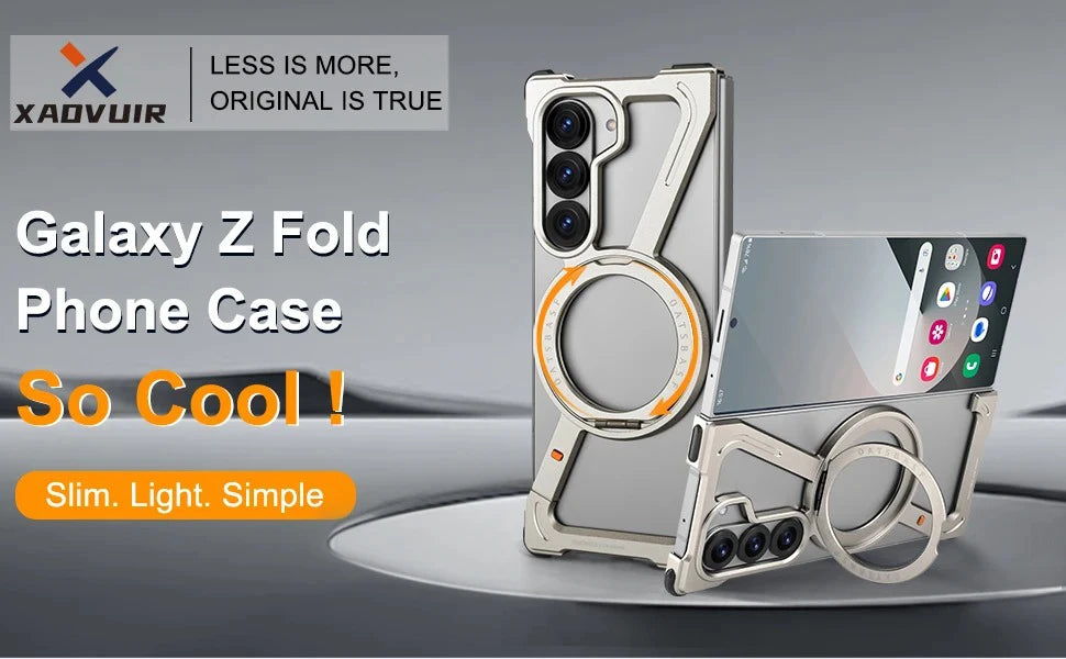 Samsung Z Fold 7 Case – Frameless, Magnetic Stand & Shockproof
