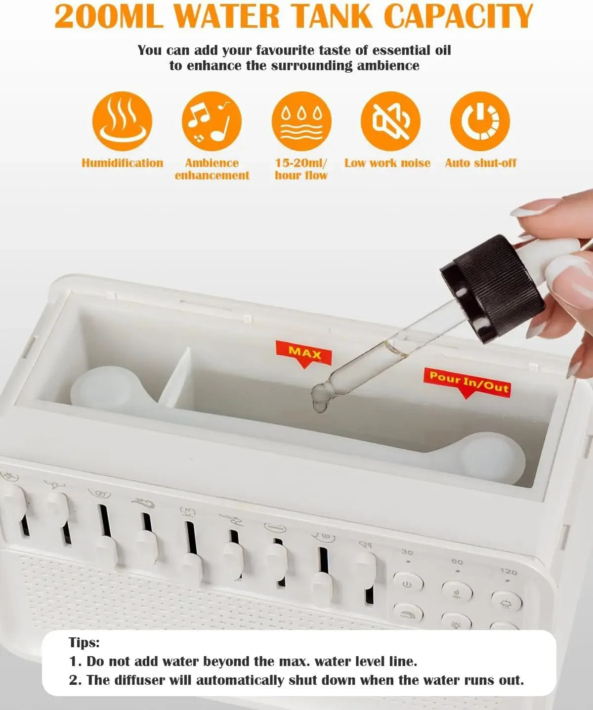 4-in-1 HIFI Bluetooth Speaker – White Noise, Night Light, Humidifier & Sleep Aid