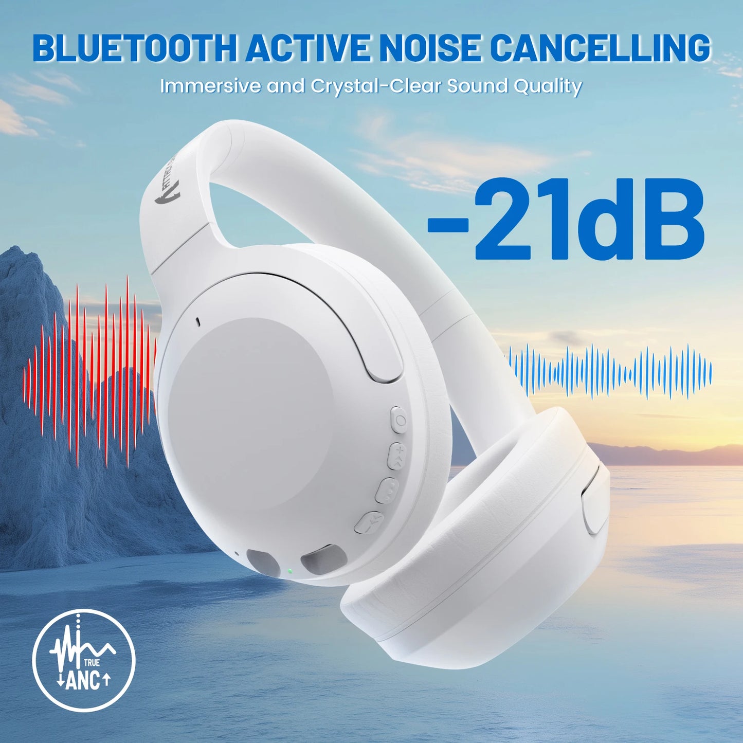 ATTACK SHARK G300 Wireless Gaming Headset – Foldable, ANC, HD Stereo