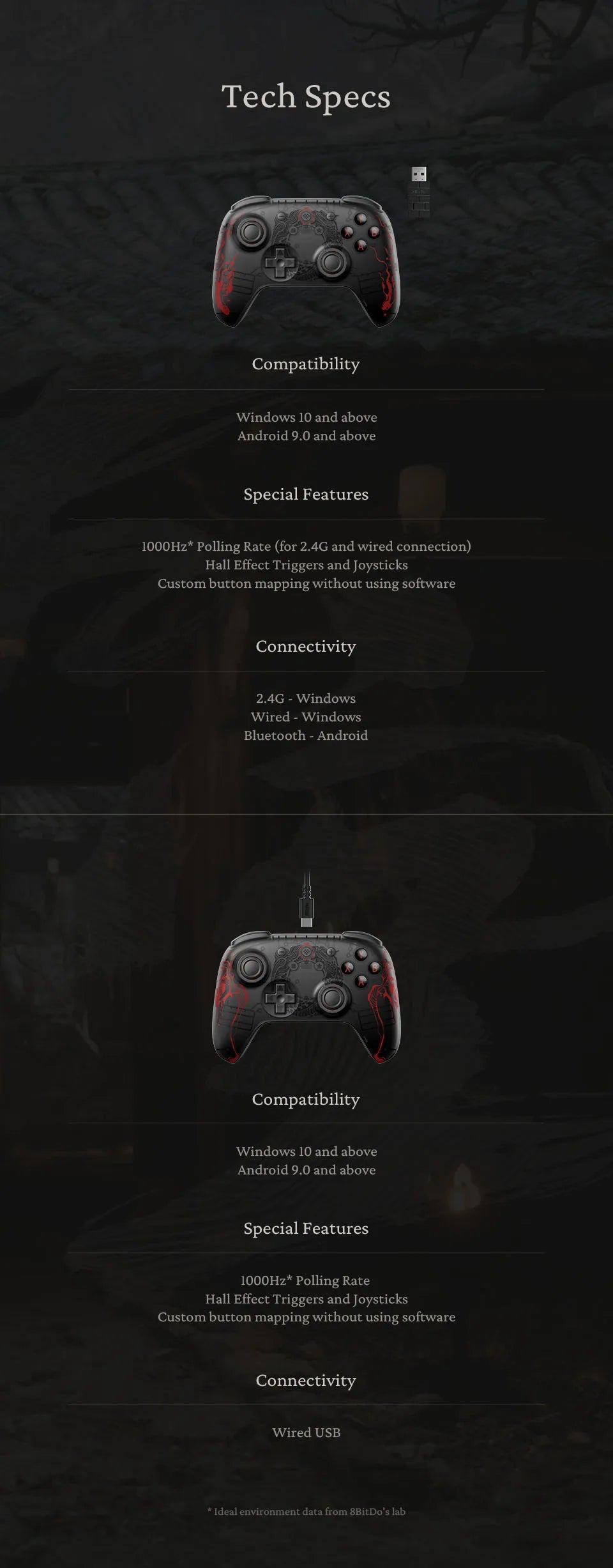 8BitDo Ultimate 2C Gaming Controller – Wireless/Wired for PC, SteamDeck & Android