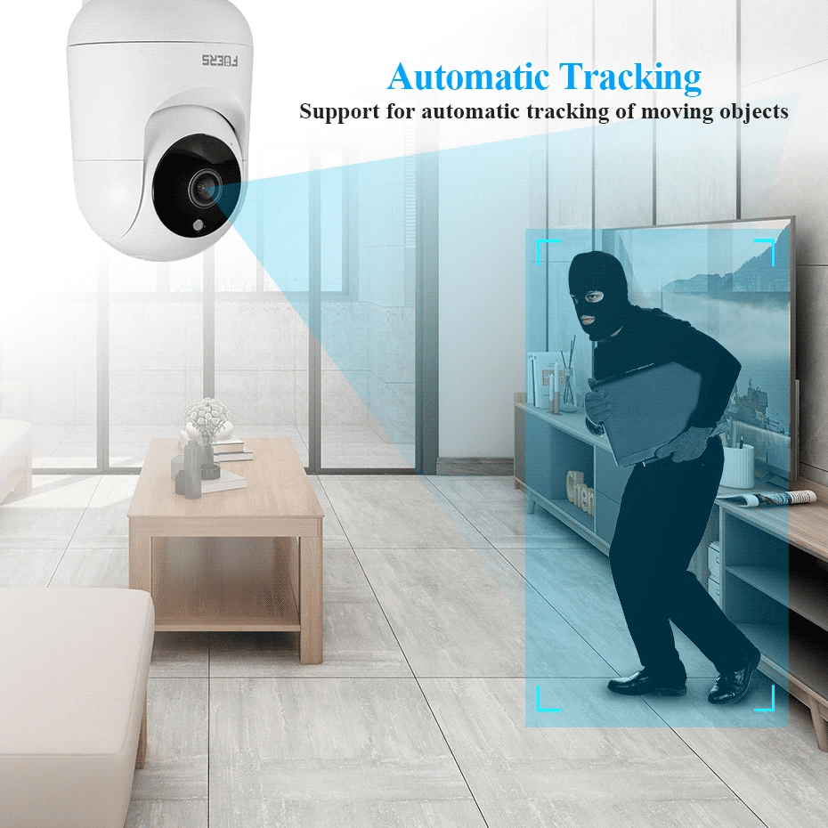 FUERS 4K 8MP WiFi Camera – Tuya Smart Home Security & Baby Monitor
