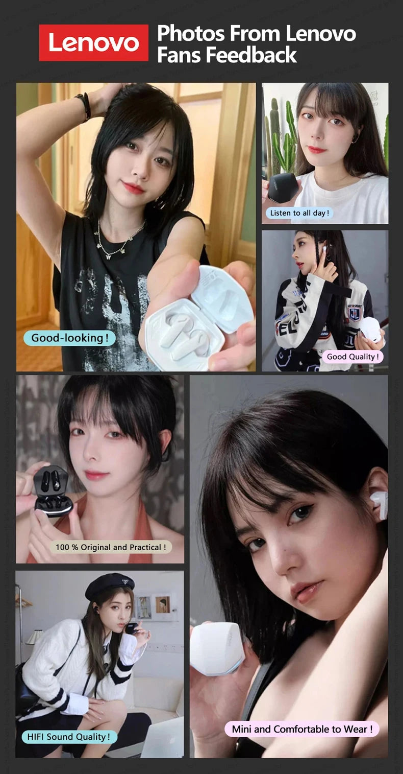 Lenovo GM2 Pro Earphones – Bluetooth 5.3, Dual Mode Gaming & Music