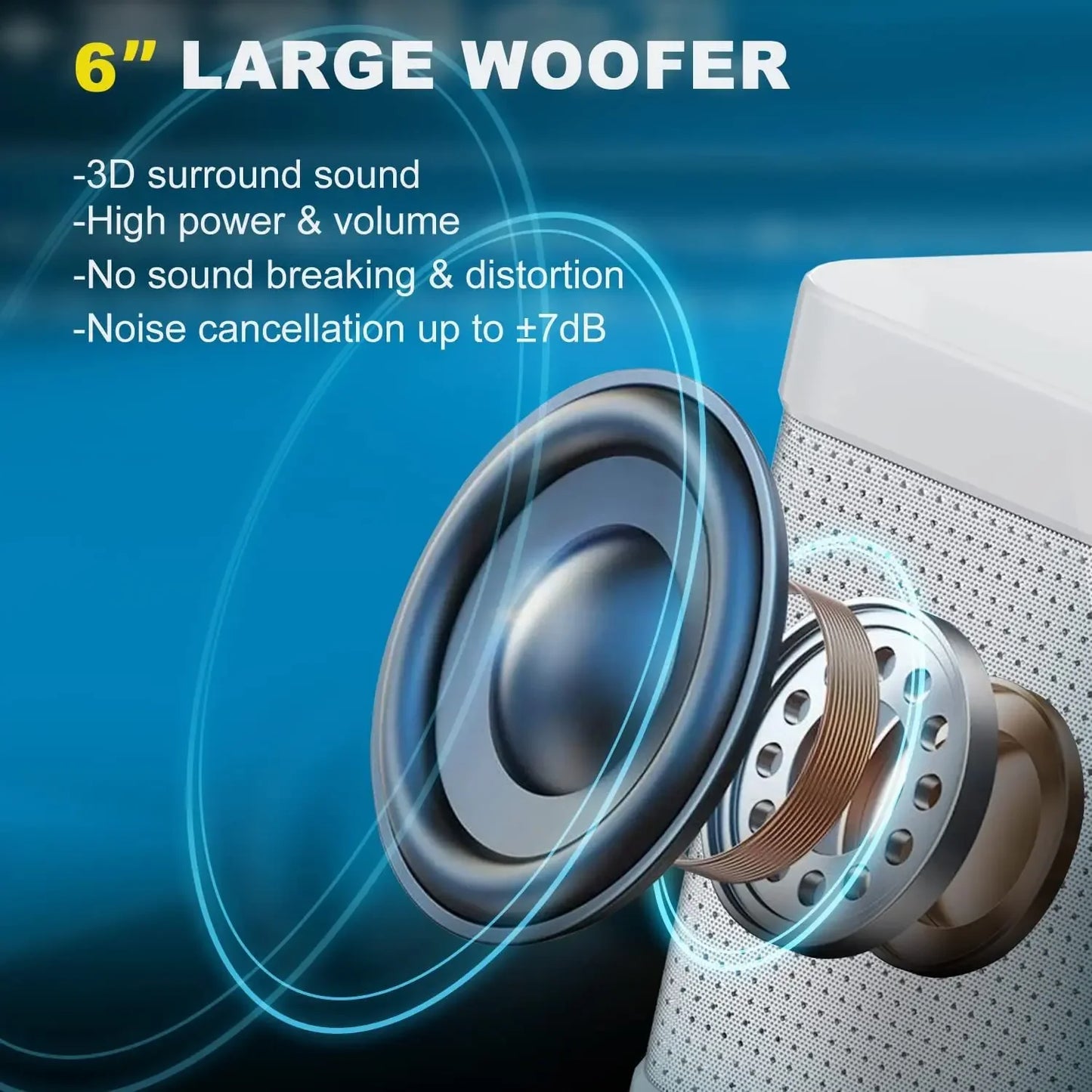 Portable Dual Mic Karaoke Machine – Bluetooth HIFI Speaker for Home & Party