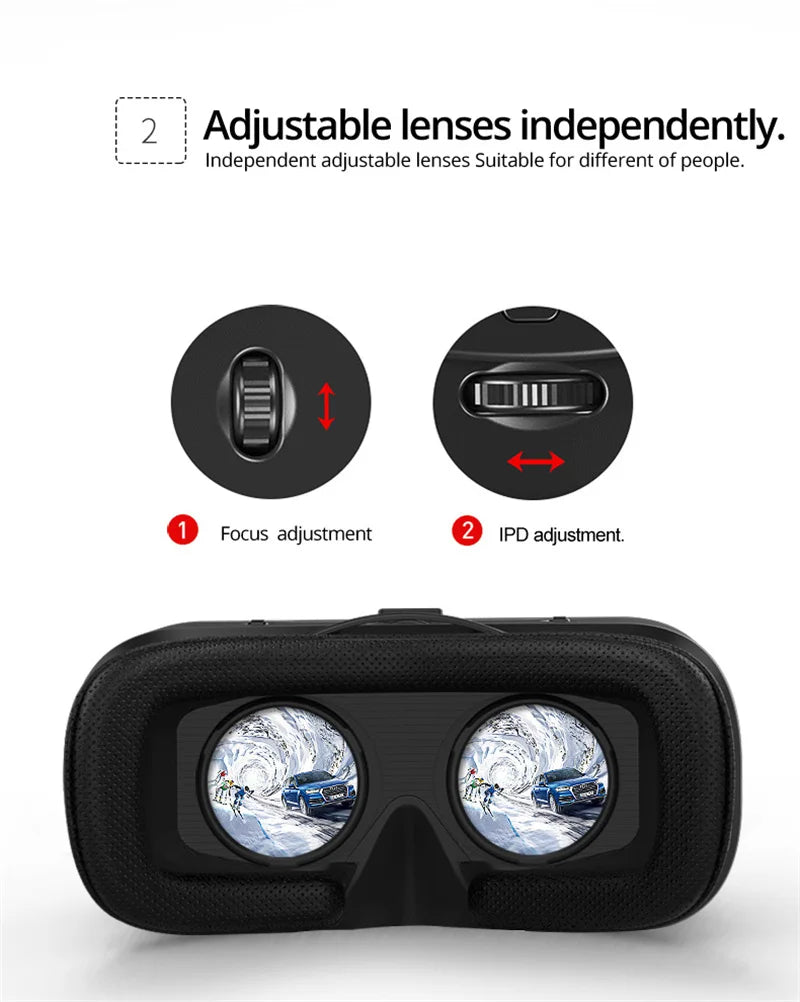 VR Shinecon 10.0 3D VR Helmet – Smartphone Virtual Reality Headset